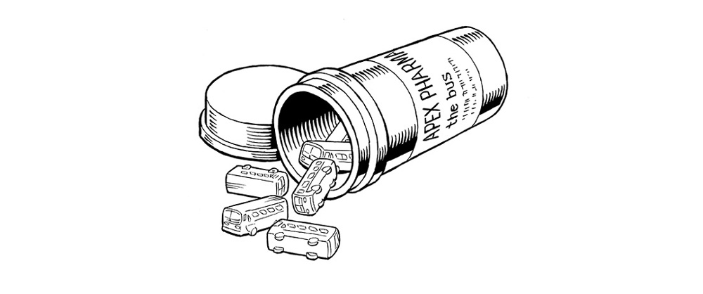 Le minibus, illustration